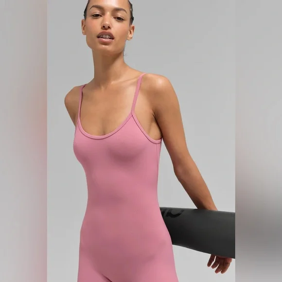 ALO YOGA | ✨NEW✨ Airbrush One And Done Onesie in Pink Wild Rose - Picture 4 of 6